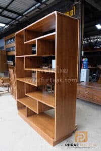 ตู้วางหนังสือไม้แท้