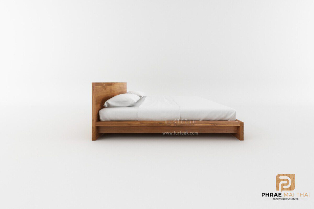 เตียงไม้สักโมเดิร์น